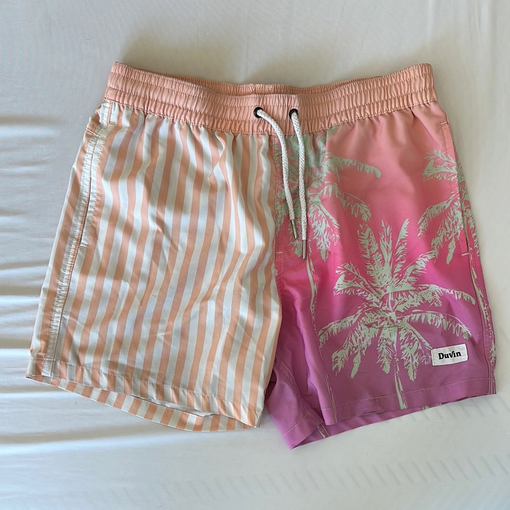 Pink and Orange Swim Trunks